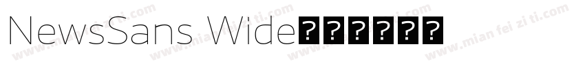 NewsSans Wide字体转换